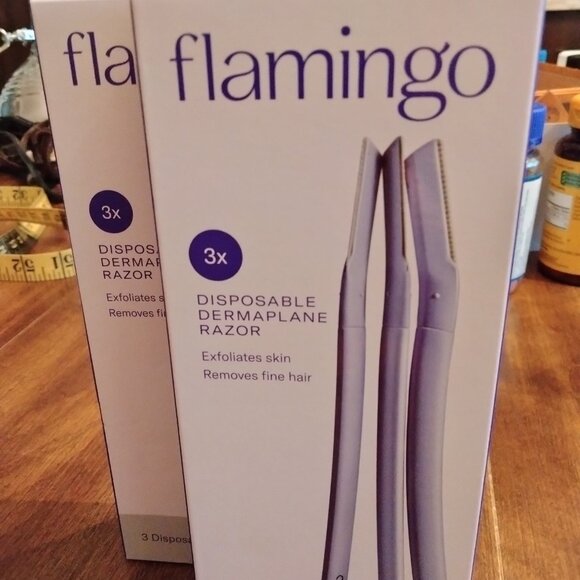 NEW - 2 Flamingo Disposable Dermaplane Razor 3 packs - Picture 2 of 4
